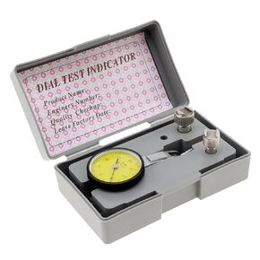 Dial Test Indicator Gauge 0-0.8mm, 0.01mm Accuracy, Lever Dial Test Indicator Gauge 0-40-0 Scale Yellow Dial Face with Installation Accessories 6mm/ 8mm Sleeves in Kuwait