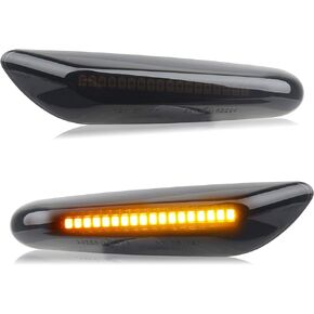 Smoked LED Side Indicator Smoke Turn Signal Light For BMW E90 E92 E60 E87 E82