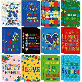 24 Pcs Mini Colorful Notebooks, Funny Motivational Journals Notepads Inspirational Notepads Small Pocket Notebook for Kids Teacher School Office Gift Bulk Prizes Travel Supplies (Colorful)