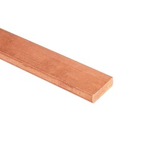 Ququyi Pure Copper Flat Stock 3/8" T × 1.2" W × 8" L Copper Sheet Copper Bar 110 Copper 99.9% Cu Metal Sheet for Jewelry, Crafts, Repairs, Electrical