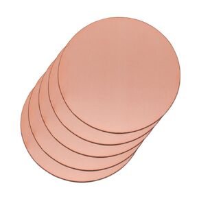Copper Round Plate，4"Diameter 20Ga 0.8mm Thickness Copper Metal Sheet for Crafts,DIY, Jewelry, Electrical, Repair, Industrial(5 Pac)
