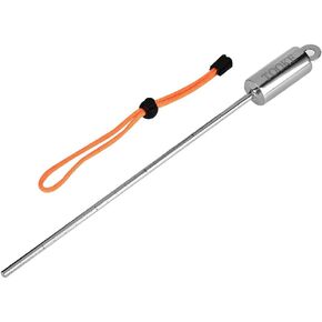 Diving Pointer, Stainless Steel Lobster Tickle Pointer Underwater Shaker Noise Maker Diving Diving Stick Rod with Lanyard (Orange)