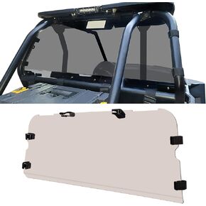 ECOTRIC Tinted Rear Windshield Compatible with 2014+ Polaris RZR XP 1000 XP 4 1000 2016-2022 RZR XP TURBO XP 4 TURBO Dark Windscreen Easy Installation