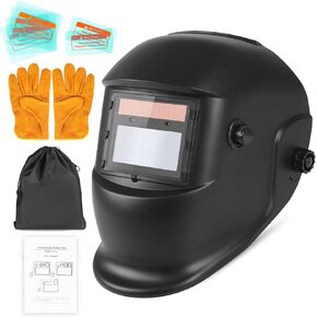 Welding True Color Helmet Auto Darkening Hood with Adjustable Shade Range 4/9-13 for TIG MIG ARC Welder Mask