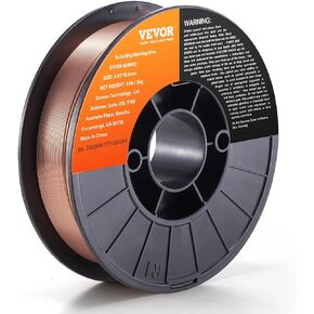 VEVOR Solid MIG Welding Wire, ER70S-6 0.035-inch 11LBS with Low Splatter and High Levels of Deoxidizers for All Position Gas Welding