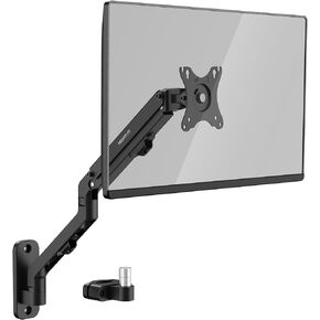 Mount-It! Keyboard Mount for Wall or Pole Mounting, Keyboard and Mouse Stand, Tray with Full Motion Swivel, Spring Arm, Easy Adjustments Tilt and Extension