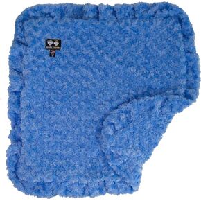 بطانية بيسي آند بارني بلو سكاي (كشكشة) فاخرة للغاية من الفرو الصناعي للحيوانات الأليفة والكلاب والقطط والجرو بطانية فائقة النعومة قابلة للعكس (أحجام متعددة) in Kuwait
