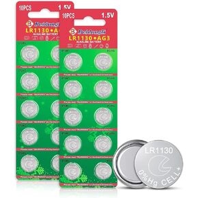 LR1130 AG10 Battery 1.5V Long-Lasting Alkaline Button Cell Batteries 20 Piece【5-Year Warranty】 in Kuwait