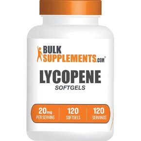 BULKSUPPLEMENTS.COM Lycopene 20mg Softgels - Lycopene Supplement, Antioxidants Supplement - 1 Softgel per Serving, 120-Day Supply, 120 Softgels (Pack of 1)