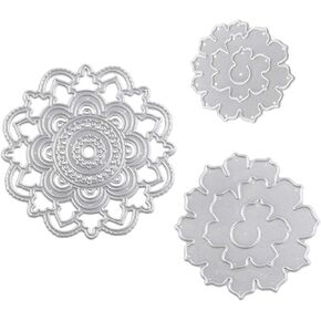 3D Flowers Cutting Dies Spring Flowers Die Cuts for Card Making, Valentine's Day 3D Flowers and Leaves Dies Die Cut Spring Summer Flowers Dies for DIY Scrapbooking Photo Album Card Craft Decoration