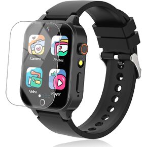 Kids Smart Watch for Girls with 26 Puzzle Games HD Touchscreen Camera Music Player Flashlight Pedometer, Kids Toys Birthday Gifts for Boys Age 6-12 Boys Watches Ages 7-10 with Screen Protector Purple