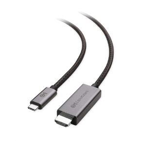 Cable Matters 48Gbps 8K USB C to HDMI 2.1 Cable 6 ft, Support 4K 120Hz and 8K 60Hz HDR - Thunderbolt 3, Thunderbolt 4, USB4 Compatible with iPhone 15 - Max Resolution on Any MacBook is 4K 60Hz