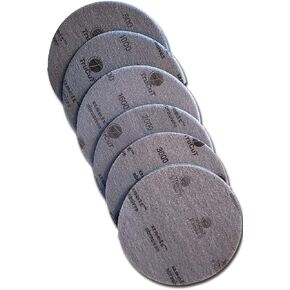 TruCut Sanding Pads | 6 Pack | 6" Diameter | Sanding Pads Made for Bowling Balls | Bowling Ball Resurfacing Pads | Surface Management | Bowling Ball Restoration | Bowling Supplies & Accessories