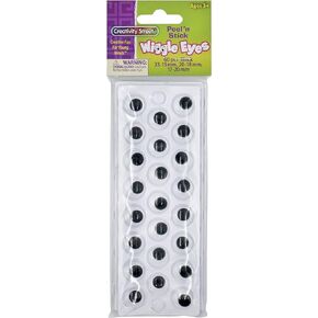 Creativity Street AC3437-02 Peel and Stick Wiggle Eyes, Black, 60 Piece (Pack of 1)