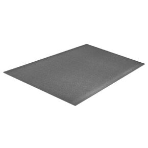18030505T Comfort Step 3/8" Anti-Fatigue Mat with Pebble Emboss, Grey, 3' x 5'