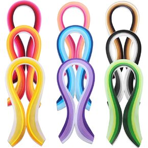 5mm Width Quilling Paper Strips 40 Colors 900 Strips Paper Quilling Strips Kit Origami Paper Strips for DIY Art Craft, Length 39cm