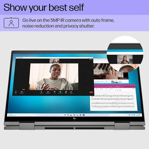 كمبيوتر محمول HP Envy 2 في 1 قابل للتحويل، شاشة لمس IPS مقاس 15.6 بوصة، معالج AMD Ryzen 5 7530U، لوحة مفاتيح بإضاءة خلفية، Wi-Fi 6، صوت Bang & Olufsen، عمر بطارية 13 ساعة، Windows 11 (ذاكرة الوصول العشوائي 64 جيجابايت | 1 تيرابايت PCIe SSD) in Kuwait