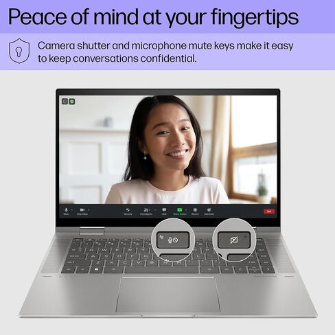 كمبيوتر محمول HP Envy 2 في 1 قابل للتحويل، شاشة لمس IPS مقاس 15.6 بوصة، معالج AMD Ryzen 5 7530U، لوحة مفاتيح بإضاءة خلفية، Wi-Fi 6، صوت Bang & Olufsen، عمر بطارية 13 ساعة، Windows 11 (ذاكرة الوصول العشوائي 64 جيجابايت | 1 تيرابايت PCIe SSD) in Kuwait