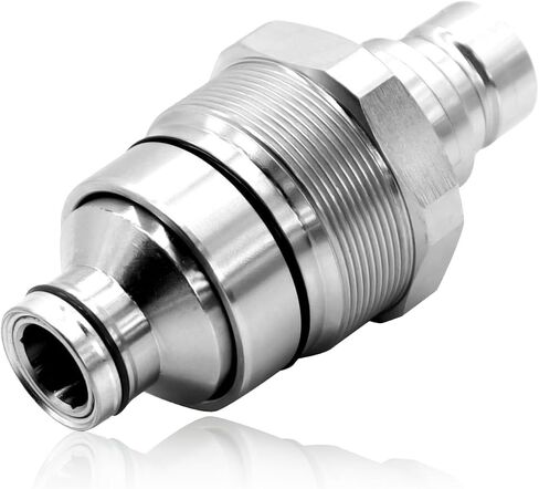 7246799 Hydraulic Male Flat Face Quick Coupler Compatible with 318E 319E 320E 323E 753 763 773 863 864 883 A220 A300 A770 S130 S150 S160 T140 T180 T190, 47396760 V1311-77140 373-6967 in Saudi Arabia