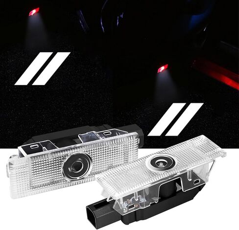 2PCS Never Fade Door Lights Logo for Dodge Challenger 2015-Present, Courtesy LED Welcome Puddle Projection Light Lamps Accessories in Saudi Arabia