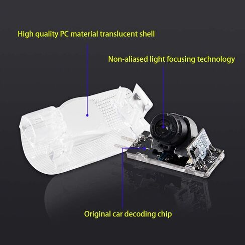 LED باب السيارة شعار ضوء مجاملة جهاز عرض ليزر ترحيب أضواء 3D شبح الظل ضوء مصابيح الملحقات استبدال لسلسلة RX/ES/GX/LS/LX/is/GS/RC/UX (2 حزمة) in Kuwait