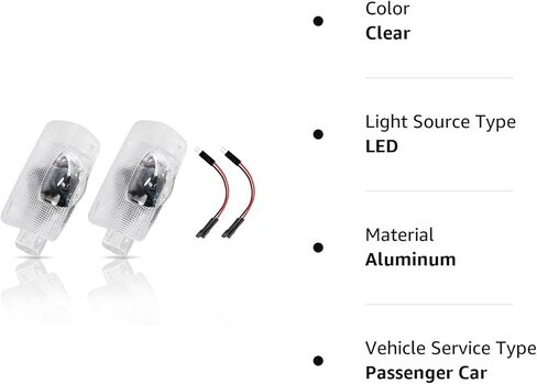 LED باب السيارة شعار ضوء مجاملة جهاز عرض ليزر ترحيب أضواء 3D شبح الظل ضوء مصابيح الملحقات استبدال لسلسلة RX/ES/GX/LS/LX/is/GS/RC/UX (2 حزمة) in Kuwait