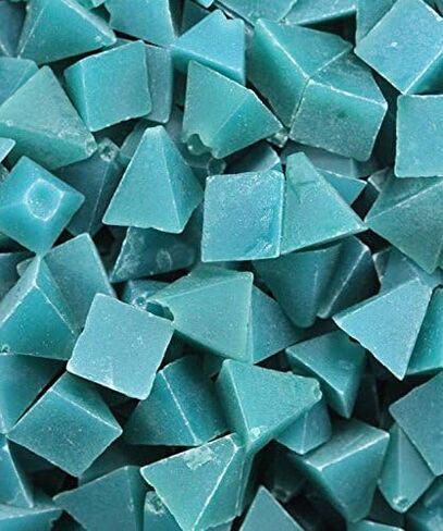 1/4 Inch Blue Plastic Resin Pyramid (Approx 220 grit) Tumbling or Vibratory Media 1 lbs / 0.45 kg | Includes a (Clean, Dry and Store) Bag | for use in Vibrating Tumbler or Rotating Tumblers in Saudi Arabia