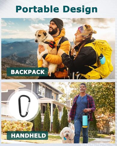 Portable Dog Water Bottle, 32OZ All-in-One Dog Water Bottle, with Dog Drinking Bowl & Food Bowl, Leak Proof, Double Vacuum Insulation, Dog Travel Water Bottle for Walking Hiking Camping in Kuwait