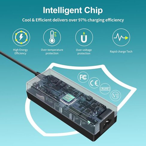 TAIFU 54V 1.67A شاحن محول تيار متردد متوافق مع Cisco Meraki MX65 MX65W MX65-HW MX65W-HW ترخيص الأمان المتقدم MA-PWR-90WAC 640-47010 600-47010 90W سلك إمداد الطاقة in Kuwait
