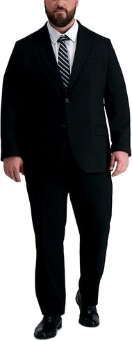 Haggar Men's Big and Tall Premium Tailored Fit Suit Separate, Black BT-Jacket, 56 L in Saudi Arabia