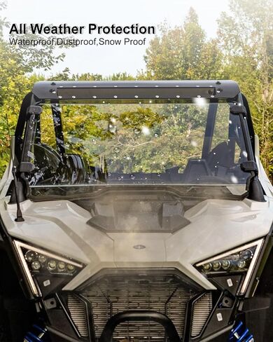 الزجاج الأمامي UTV، الزجاج الأمامي الكامل المقاوم للخدش، الزجاج الأمامي الشفاف متوافق مع 2014-2018 Polaris RZR 1000 XP 1000 4 XP Turbo و2015-2018 RZR 900 RZR 1000 XP in Kuwait