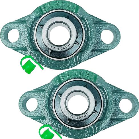2 Pack UCFL204-12 Pillow Block Bearing, Flange Mount Ball Bearing Unit, 3/4 in Bore, 2-Bolt Flange, Self Aligning Cast Iron Housing, Set Screw Locking Style Flange Pillow Block Bearing in Kuwait