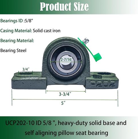 4 عبوات UCP205-16 محمل كروي مثبت على شكل وسادة - تجويف 1 بوصة - قاعدة من الحديد الزهر الصلب - محاذاة ذاتية ... in Kuwait