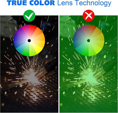 Welding True Color Helmet Auto Darkening Hood with Adjustable Shade Range 4/9-13 for TIG MIG ARC Welder Mask in Kuwait