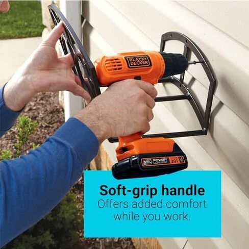 BLACK+DECKER LD120VA 20-Volt Max Lithium Drill/Driver with 30 Accessories - Orange with BLACK+DECKER BDA91109 Combination Accessory Set, 109-Piece in Saudi Arabia