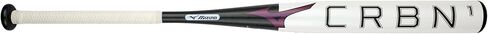 Mizuno CRBN1 - Fastpitch Softball Bat (-10) | Womens Composite Fast Pitch BAT | White-Black | 33 INCHES (3300) in Saudi Arabia