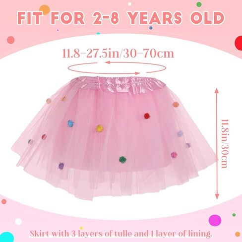 Tgirls Tutu Skirt for Women 3D Pom Pom Balls Tulle Skirts Layered Dance Skirt Fashion Puffy Costume Skirt for Girls in Saudi Arabia