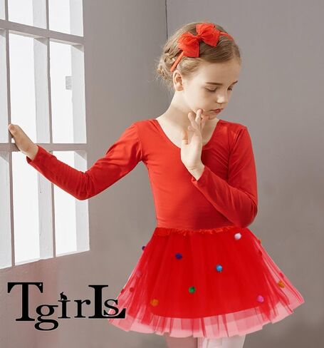 Tgirls توتو تنورة للنساء ثلاثية الأبعاد كرات بوم بوم تول التنانير الطبقات تنورة رقص موضة منتفخ زي تنورة للفتيات in Kuwait