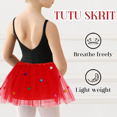 Tgirls توتو تنورة للنساء ثلاثية الأبعاد كرات بوم بوم تول التنانير الطبقات تنورة رقص موضة منتفخ زي تنورة للفتيات in Kuwait