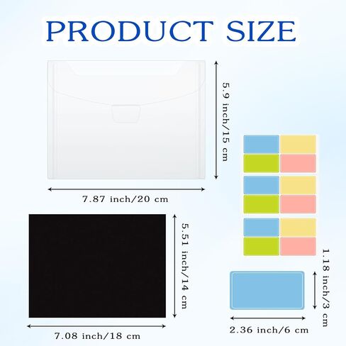 24PCS Die Cut Storage Set with Stamp and Die Storage Bags,Rubber Magnetic Sheets and Labels for Die Cut and DIY Scrapbooking Storage in Saudi Arabia