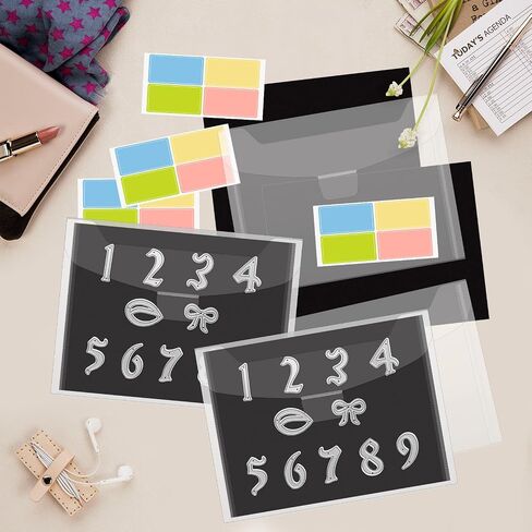 24PCS Die Cut Storage Set with Stamp and Die Storage Bags,Rubber Magnetic Sheets and Labels for Die Cut and DIY Scrapbooking Storage in Saudi Arabia