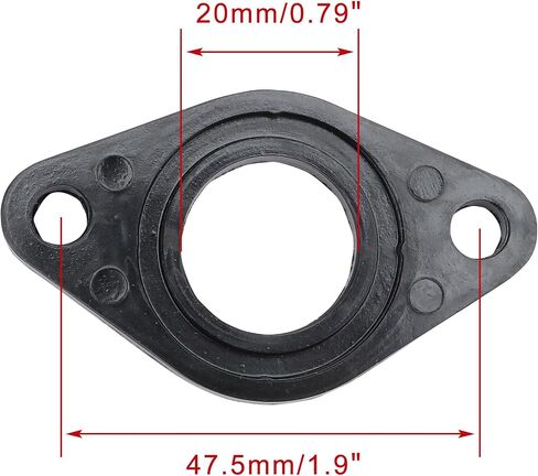 WOOSTAR 20mm Carburetor Intake Manifold Gaskets with O-Ring Universal Replacement for 50cc 70cc 90cc 110cc 125cc Dirt Pit Bike ATV 4 Wheeler Quad Scooter Go Kart in Saudi Arabia