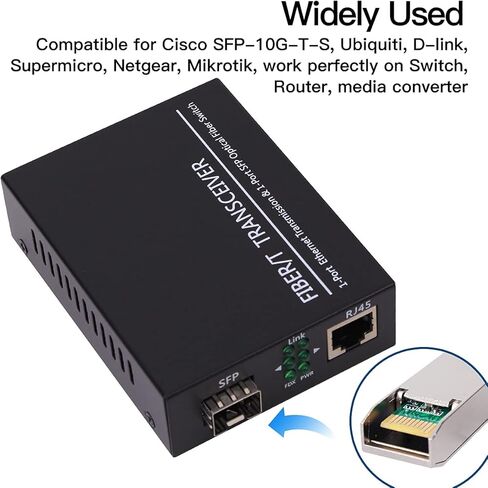 High-Speed 10Gb SFP+ Fiber Module, Compatible with Cisco, Netgear, Meraki, and More | 10G-Base-SR Multi-Mode LC Transceiver,850nm MMF Up to 550 Meters Transmission Range in Saudi Arabia
