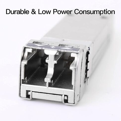 High-Speed 10Gb SFP+ Fiber Module, Compatible with Cisco, Netgear, Meraki, and More | 10G-Base-SR Multi-Mode LC Transceiver,850nm MMF Up to 550 Meters Transmission Range in Saudi Arabia