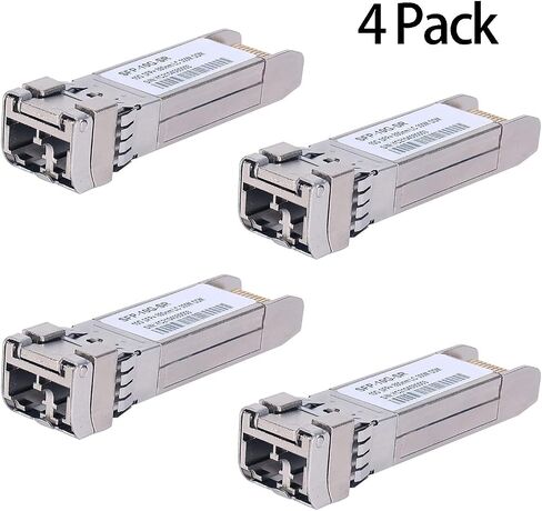 High-Speed 10Gb SFP+ Fiber Module, Compatible with Cisco, Netgear, Meraki, and More | 10G-Base-SR Multi-Mode LC Transceiver,850nm MMF Up to 550 Meters Transmission Range in Saudi Arabia