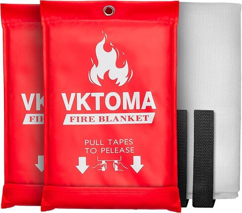 Fire Blankets Emergency for Home, Fire Blankets to Smother a Kitchen Fire, 40" x 40" Emergency Fire Blanket 4 Pack, Fiberglass Fire Blanket for Kitchen, Camping, Car, Picnic, Fireplace in Saudi Arabia