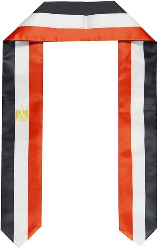 علم مصر التخرج وشاح سرق للدراسة على متن الطلاب الدوليين في الخارج الكبار للجنسين - رائع التخرج شال وشاح سرق يلتف وشاح in Kuwait