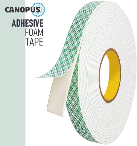 CANOPUS Double Sided Foam Tape for Craft and Card Making Projects, Heavy Duty Adhesive Mounting Tape 4016 (0.5in x 10yd) in Saudi Arabia