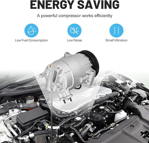 ضاغط تكييف هواء جديد مع قابض لسيارة Chevy Impala 2.5L 2014-2018، Malibu 2.0L 2.5L 2013-2015، Malibu Limited 2.5L 2016، Buick Regal 2.0L 2.4L 2014-2017 in Kuwait