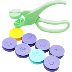 Children Embossing Kit DIY Hand Tool Easy to Carry Scrapbooking Craft Paper Embosser for Nursery School Holidays Boys Girls, 5PCS in Kuwait